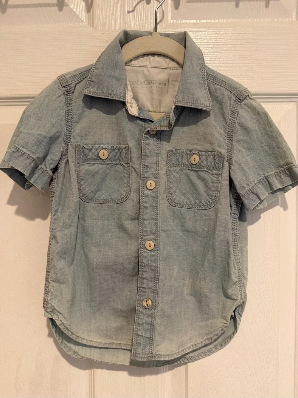 Baby Gap Toddler Boys 2 Piece Shirt Bundle Chambray Polo Stripes 3 Years 3T